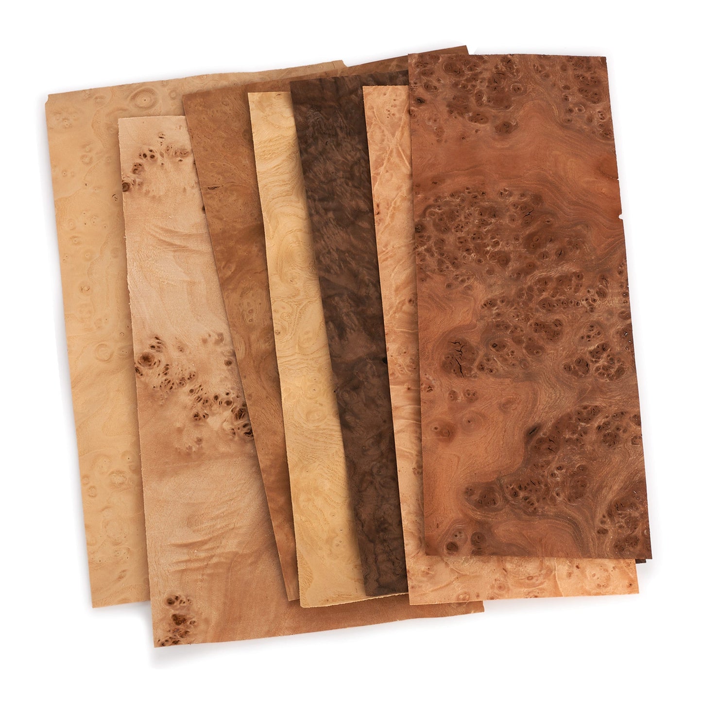 Wood Veneer Pack - 4-1/2 to 7-1/2 W - 3 Square Feet