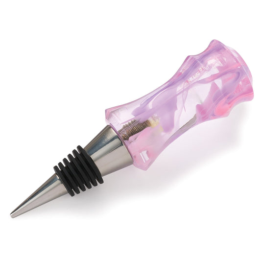 Acrylic Bottle Stopper Blank - 1-1/2 x 1-1/2 x 3  - Cotton Candy Clouds