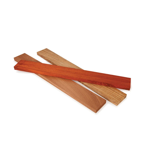 Beli Sapele Padauk Thin Stock Assortment - 3/4 x 3 x 24 - 3 Piece