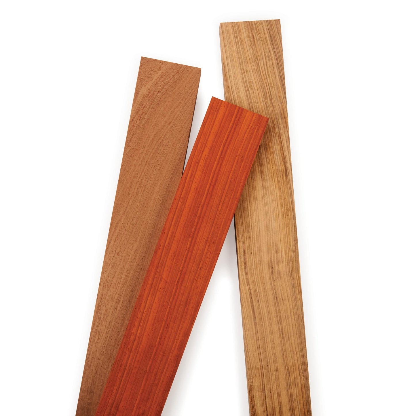 Beli Sapele Padauk Thin Stock Assortment - 3/4 x 3 x 24 - 3 Piece